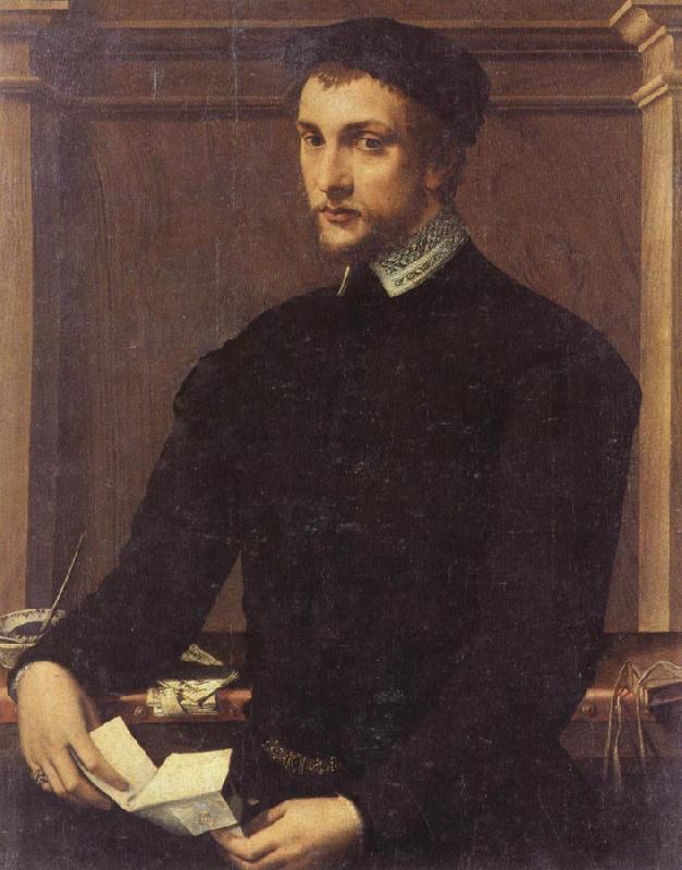 Francesco Salviati Portrait of a Gentleman with a Letter